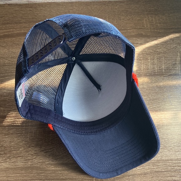 Mens Blue W/Red Rope Cobra Trucker Hat w/ Patch - Picture 5 of 8